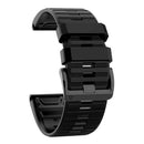 Silicone Band Strap for Garmin Fenix 6 5 Forerunner 935 Quatix 5 (Black)