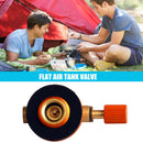 Camping Gas Stove Safe Switching Flat Tank Cylinder Valve Adapter for Picnic