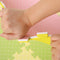 9 Pieces Interlocking Foam Mat Floor Tiles Kids Play Mats Peach Flower