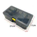 Plastic Fishing Tackle Boxes Double Layer Fishing Bait Lure Storage Case
