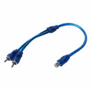 3 pcs Audio connection for 1 RCA female to 2 RCA male adapter splitter Cabl