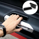 Black Front Row Door Side Storage Box Handle Pocket Armrest Phone Container
