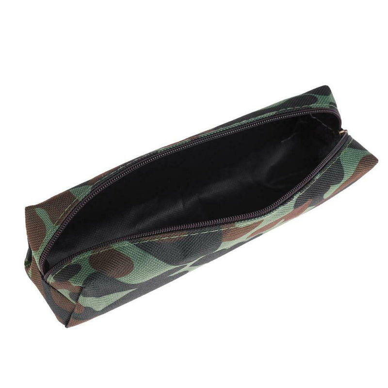 Big Capacity Camouflage Pencil Case Stationery Storage Organizer(Green) A