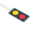 2 Keys button membrane switch matrix array 1x2 keyboard keypad control panel  JR