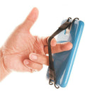 PC Black Mobile Phone Holder Elastic Strap Metal Bracket One Hand Operation Gift