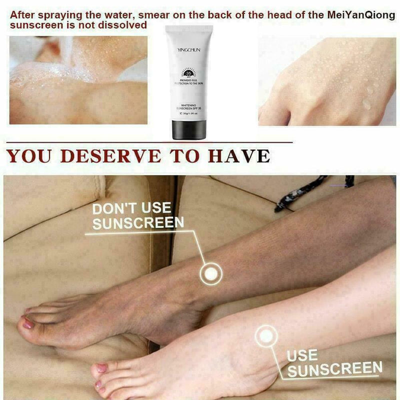 Sunscreen SPF35+ Whitening Repair Sunblock Skin UV Protective Isolation Cre F7Y1