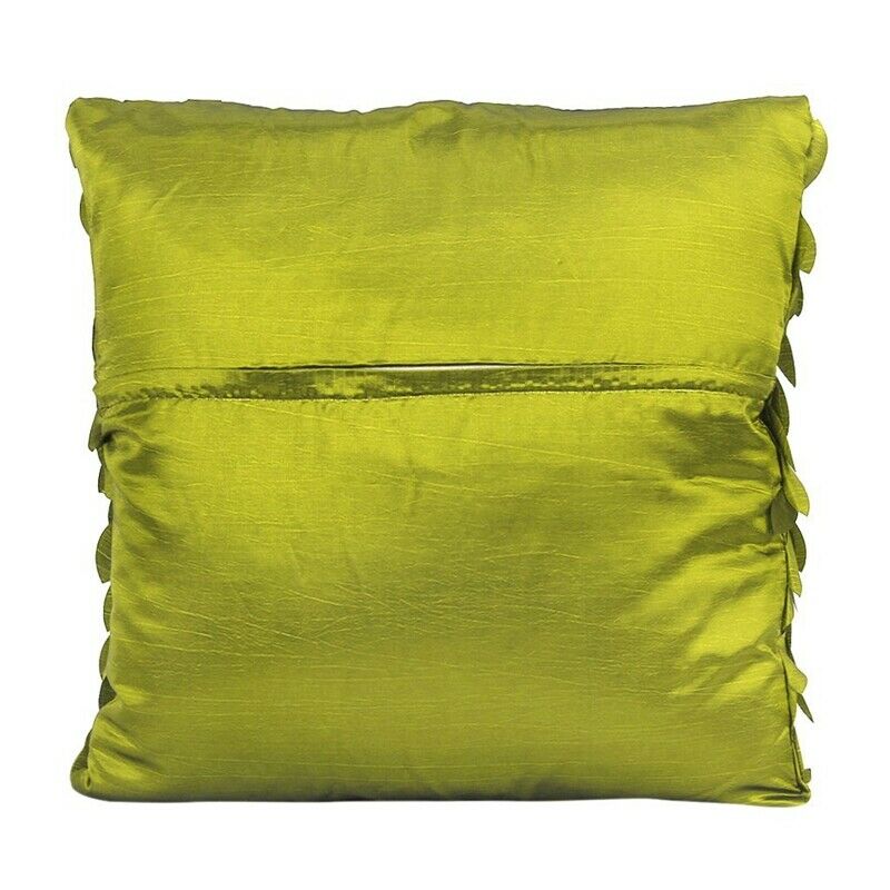 1 x Leaf-Pattern Satin Pillow Case Cover for Sofa Cushion Car/Bed Pillow 43