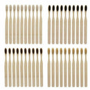 10PCS Environmentally Wood Rainbow Toothbrush Bamboo ToothBrush Bamboo Fibr
