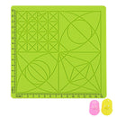 Silicone Mat Doodle Pad with Basic Geometric Template