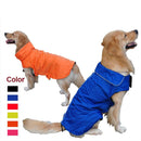 Blue Dog Pet Raincoat Waterproof Outdoor Rain Jacket Fleece Lined Coat S