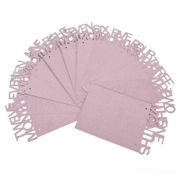 1-12 Month baby Photo holder Kids Birthday Gift Room Decorations Photo Bann Q8P8