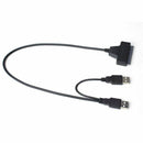 USB 2.0 to SATA 7+15 Pin Adapter Cable 22Pin For 2.5in HDD Hard Disk Drive