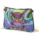 DIY Owl Special Shaped Diamond Painting Leather Crossbody Bags Chain Clutch