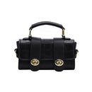 Stone Pattern Women Daily Hasp Crossbody Bag Tote Portable Solid Leather Handbag