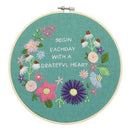 2x Handmade Craft Cross Stitch Kit Crafting DIY Material with Flower Pattern