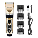 Cordless USB Electric Pet Hair Trimmer Kit Mute Grooming Clipper Cats Shaver