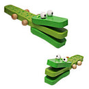Cartoon Crocodile Castanets Children's Baby Wooden Castanets Musical Toys