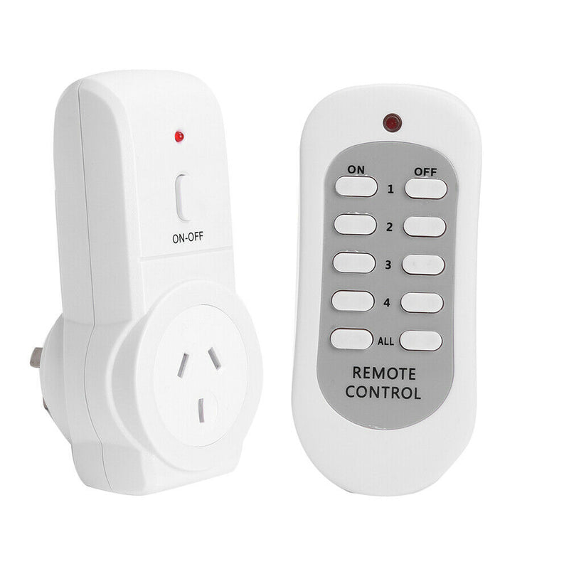 1pc AU Plug Power Outlet Light Switch Socket+1pc Wireless Remote Control