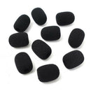 10PCS/Set Microphone Headset Grill Windscreen Sponge Foam Black Mic Cover Cap