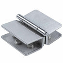 Shower Door Stainless Steel Glass-to-Glass Clamp Clip Hinge for 8mm - 10mm