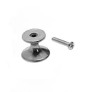 10Pcs Flat Steel Cabinet Door Knob Drawer Bin Dresser Wardrobe Handle Pull