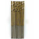 50Pcs Titanium Coated HSS High Speed Steel Drill Bit Set Tool 1/1.5/2/2.5/3mm In