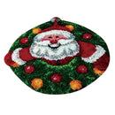 DIY Latch Hook Kit Santa Claus Needlecrafts Gift 19.6" x 19.6" Christmas Rug