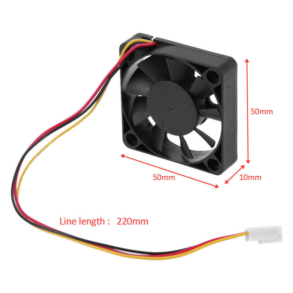 3 Pin CPU 5cm Cooling Cooler Fan Heatsinks Radiator for PC Computer 12V