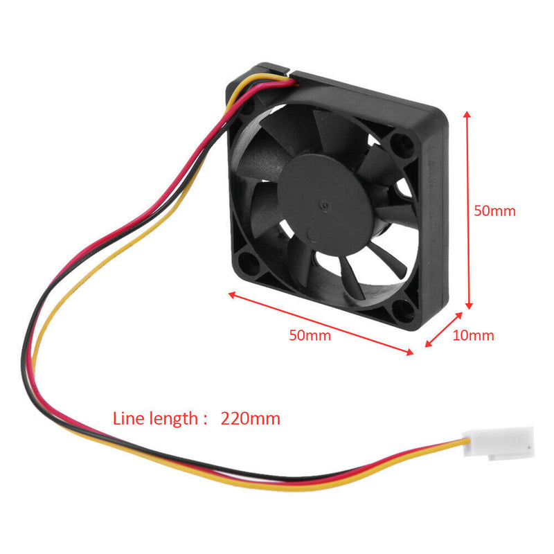 3 Pin CPU 5cm Cooling Cooler Fan Heatsinks Radiator for PC Computer 12V