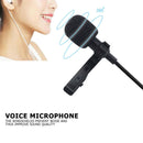 USB Clip Microphone Lavalier Omnidirectional Wired Speaker for Computer PC