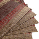 Home Placemats Set of 6 Soft Crossweave Woven Placemat Heat-resistant non-s C6J2