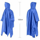 Raincoat, Floor mat, Rain cover 3 in 1 Multifunctional Portable Raincoat wi A5H8