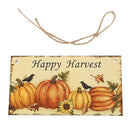 Happy Harvest Sign Hanging Plaque Thanksgiving Party Door Hanger Wall Decor P3D6