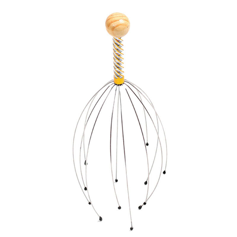 Stainless Steel Head Neck Scalp Scratch Massager Manual Massage Stress Release M