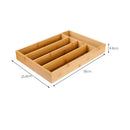 Bamboo Drawer Organizer Silverware Organizer Utensil Holder Cutlery Tray with
