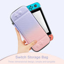 Game Console Gradient Storage Case for Switch Bag Pouch (Pink Purple)