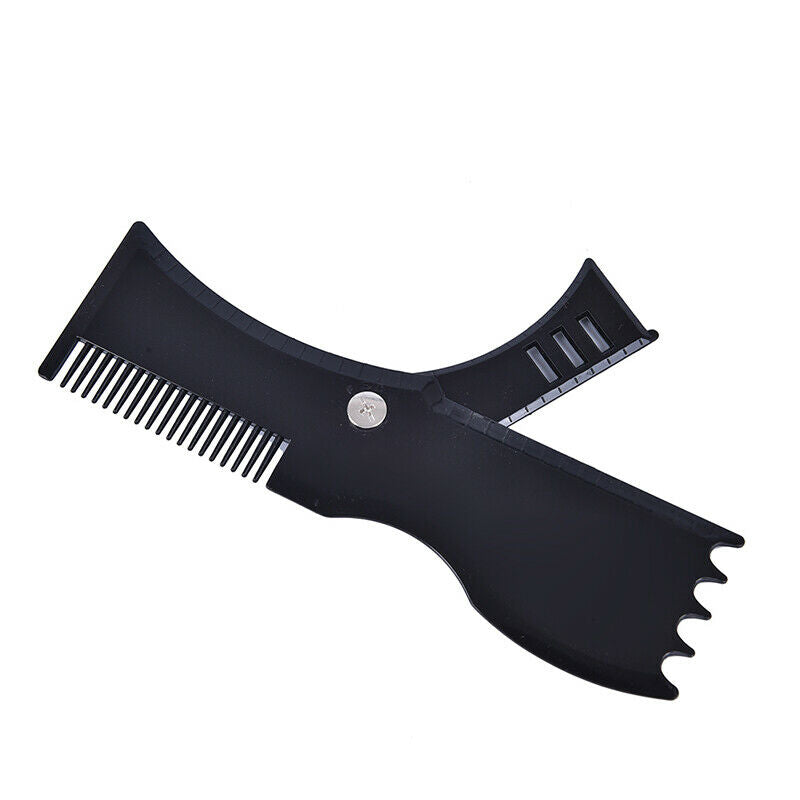 Black Adjustable Beard Shaper Beard Styling Shaping Tool Beard Hair Comb Bru Kw