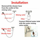 Water Filter In Line Faucet Shower Head Batch Kitchen Softener Purifier Chlorine