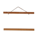 2 Pairs Magnet Wooden Picture Painting Frame Photo Poster Hanger 40 & 50cm