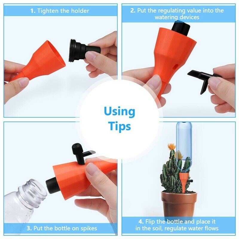 6Pcs Automatic Watering Self Waterer Irrigation Drippers Plant Watering Dri