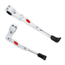 Adjustable MTB Road Bicycle Kickstand Parking Rack Side Kick Stand(White)