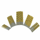 50pcs/Set Titanium Drill With Hex Shank Hss-tin Twist Number Drill Bi U1U1 W3J5