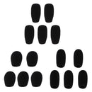 Pack of 10 Microphone Mic Sponge Cover Wind Muffs Dustproof Anti-noise - Black