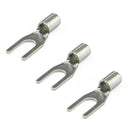 200Pcs SNBS2-4 AWG 16-14 Wire Connector Non Insulated Fork Terminals G9E8