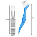Air Conditioning Condenser Slit Cleaning Brush Fin Comb Repair Tool (2pcs)