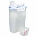 2KG Food Grain Cereals Bean Rice Plastic Storage Container With Measuring C