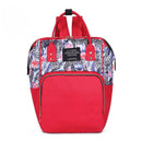 Printing Mommy Travel Backpacks Big Maternity Nappy Top-handle Bags (Red) A