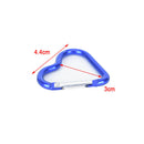 Aluminum Alloy Heart-shaped Camping Carabiner Clip Keychain Climbing Key Chai Gw
