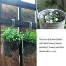 Flower Pot Garden Hanging Balcony Plant Home Decor Metal Iron Potted Planters