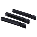 50pcs False Nail Art Polish Practice Tips Salon Display Stick Card (Black)